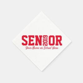 Servilleta De Papel Clase de Graduación Senior de Carta por Bloque de 
