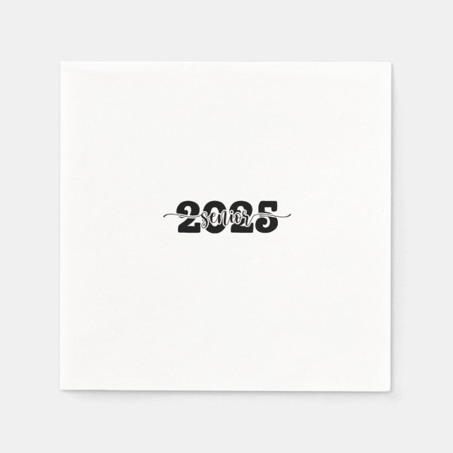 Servilleta De Papel Clase de Graduación Superior de 2025 (Anverso)