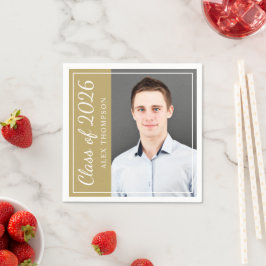 Servilleta De Papel Clase de la Foto del Partido de la Graduación de O