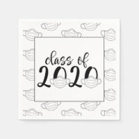 Clase de Napkin de graduación 2020 - Máscara de ca