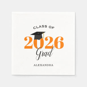 Servilleta De Papel Clase de Naranja moderno graduado 2025