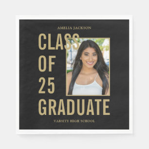 Servilleta De Papel Clase De Papel De Graduación De Fotografías De Oro