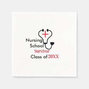 Servilleta De Papel Clase de sobrevivientes de la escuela de enfermerí