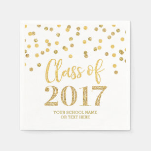 Servilleta De Papel Clase del confeti del purpurina del oro de la