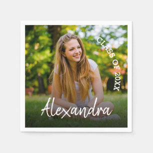 Servilleta De Papel Clase del Partido de Graduación Fotográfica 2025