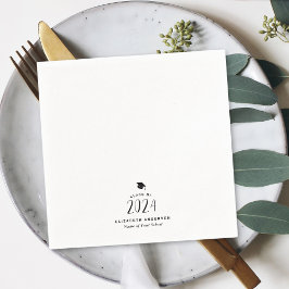 Servilleta De Papel Clase Minimalista moderna del Partido de Graduació