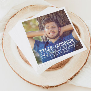 Servilleta De Papel Clase moderna de 2025 Foto de graduación Personali