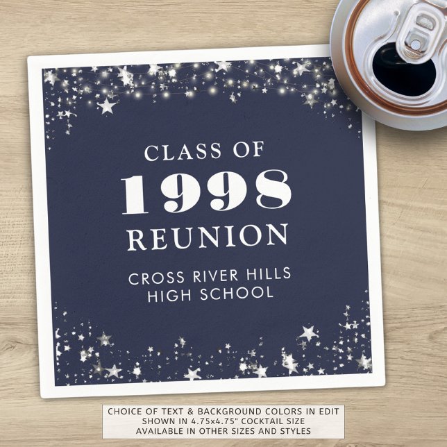 Servilleta De Papel Clase Naval de Reunión Plata Azul Personalizada (Subido por el creador)