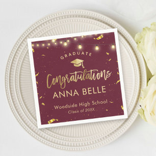 Servilleta De Papel Clase Personalizado de graduación personalizada de