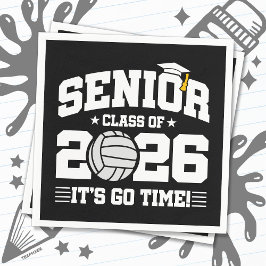 Servilleta De Papel Clase Superior de 2026 ¡Es Hora Voleibol Graduado