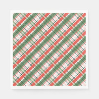 Clásica Navidad Verde Rojo y Blanco trenzado