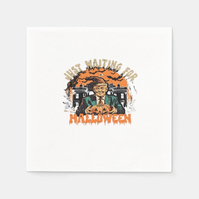 Servilleta De Papel Clásico de Halloween de Trumpkin (Anverso)