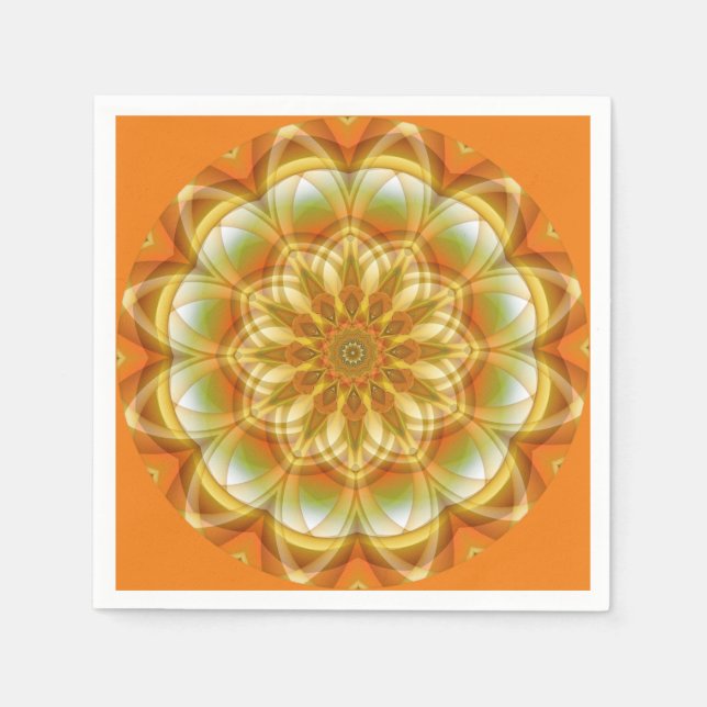 Servilleta De Papel Clásico de Kaleidoscope de otoño (Anverso)