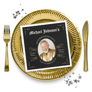 Servilleta De Papel Clásico de la edad a la perfección Personalizado 5