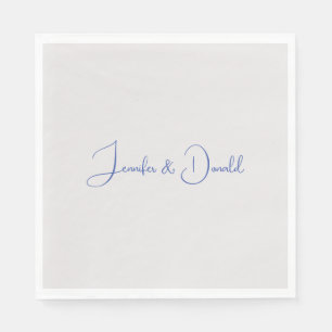 Servilleta De Papel Clásico de moda guión clásico simple personal
