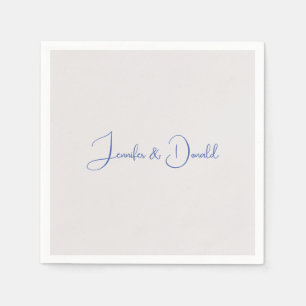 Servilleta De Papel Clásico de moda guión clásico simple personal