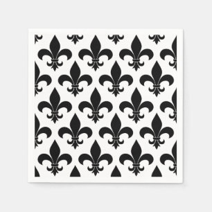 Servilleta De Papel Clásico de patrón de flor de lis de Francia