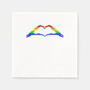 Servilleta De Papel Clásico del corazón de las manos óseas