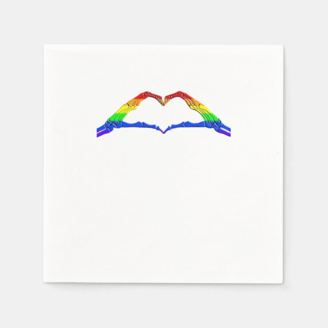 Servilleta De Papel Clásico del corazón de las manos óseas (Anverso)
