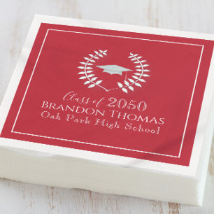 Servilleta De Papel Clásico del Partido de Graduación del Personalizad
