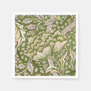 Servilleta De Papel Clásico del patrón floral William Morris Windrush