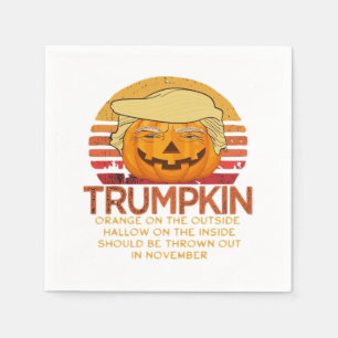 Servilleta De Papel Clásico divertido de Trumpkin Halloween - Calabaza