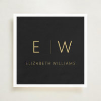 Clásico elegante moderno Minimalista oro negro