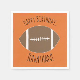 Servilleta De Papel Clásico Fútbol Simple Feliz cumpleaños