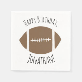 Servilleta De Papel Clásico Fútbol Simple Feliz cumpleaños