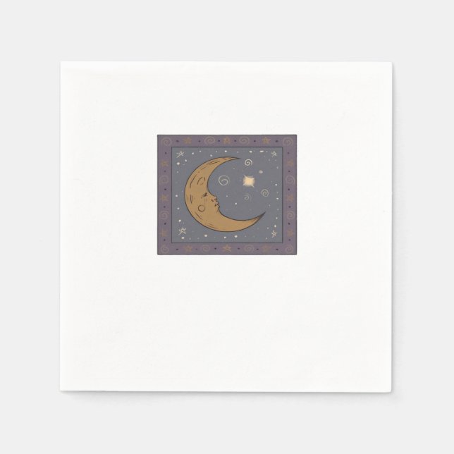 Servilleta De Papel Clásico Luna Whimsigoth (Anverso)