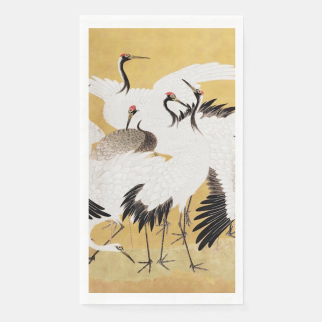 Servilleta De Papel Clásico rico en aves de rebaño japonés (Anverso)