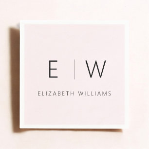 Servilleta De Papel Clásico rosa Rubor Elegante Minimalista moderno