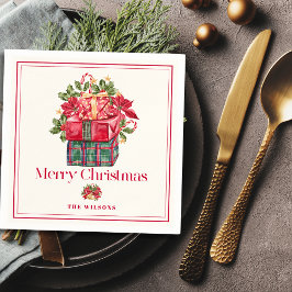 Servilleta De Papel Clásico Variado presenta vacaciones de Navidades