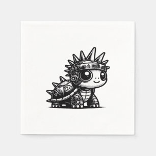 Servilleta De Papel Clásicos de diseño de arte vintage de tortuga Cybo