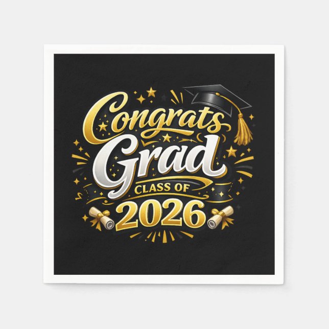 Servilleta De Papel Class of 2026 (Anverso)