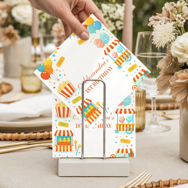 Servilleta De Papel Classic Carnival Storybook Birthday (Subido por el creador)