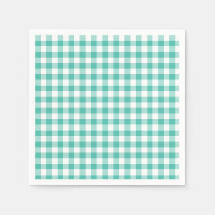 Servilleta De Papel Classic Gingham Bluegrass Green