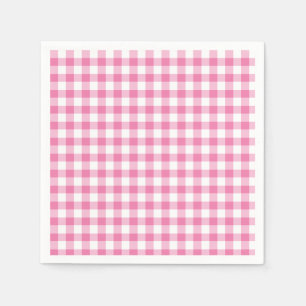Servilleta De Papel Classic Gingham Fuchsia