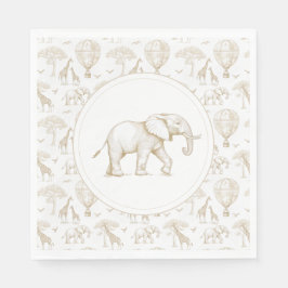 Servilleta De Papel Classic Little Wild One Baby Shower Toile