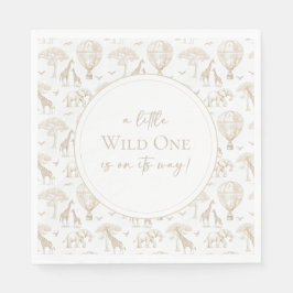 Servilleta De Papel Classic Little Wild One Baby Shower Toile