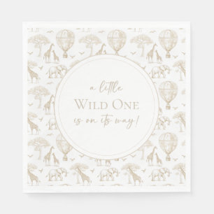 Servilleta De Papel Classic Little Wild One Baby Shower Toile