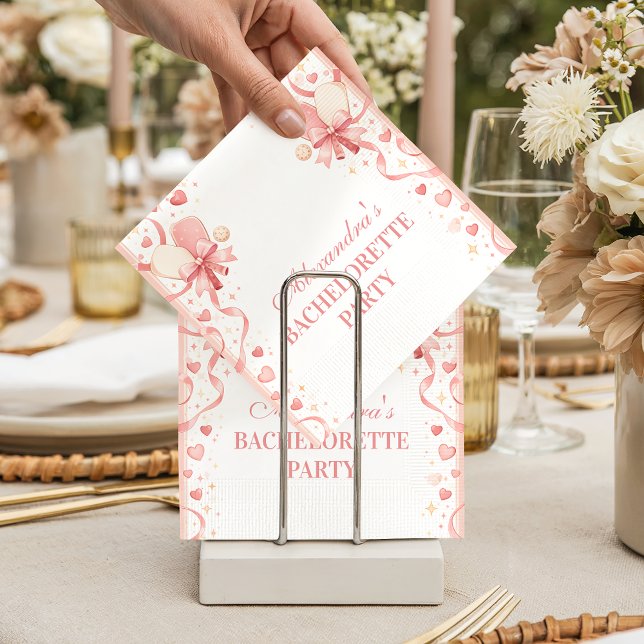 Servilleta De Papel Classic Pickleball Garden Bachelorette Party (Subido por el creador)