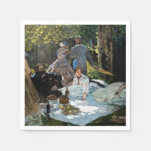 Servilleta De Papel Claude Monet - Almuerzo en el césped, panel derech