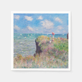 Servilleta De Papel Claude Monet - Camino acantilado en Pourville