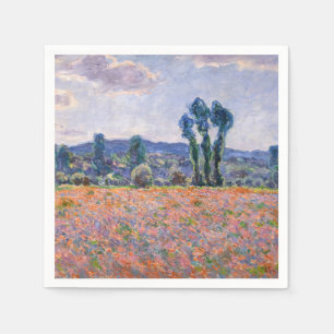 Servilleta De Papel Claude Monet - Campo de amapolas 1890 (Giverny)