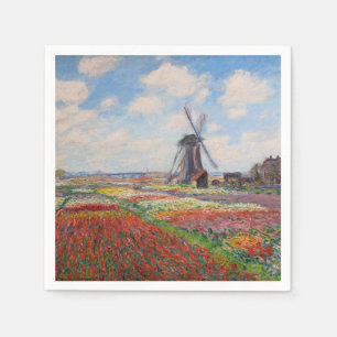 Servilleta De Papel Claude Monet - Campo de tulipanes en Holanda