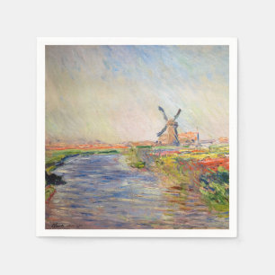 Servilleta De Papel Claude Monet - Campo de tulipanes en Holanda
