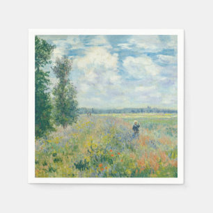 Servilleta De Papel Claude Monet - Campos de amapolas cerca de Argente