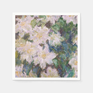 Servilleta De Papel Claude Monet - Clemátides blancas