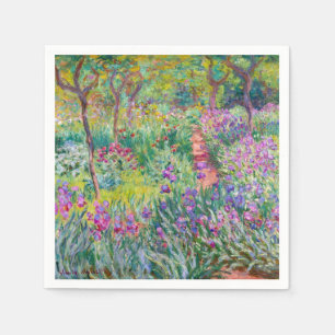 Servilleta De Papel Claude Monet - El jardín de iris en Giverny